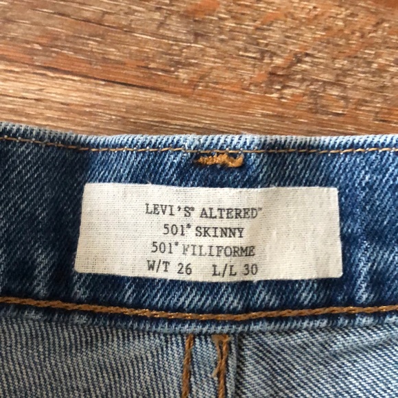 Levi Altered 501 skinny - Picture 4 of 5